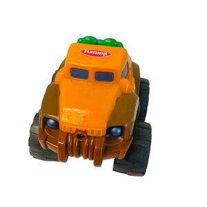 Playskool Monster Truck Toy Orange Green Wheels Durable Plastic for Kids 4x4 Veh